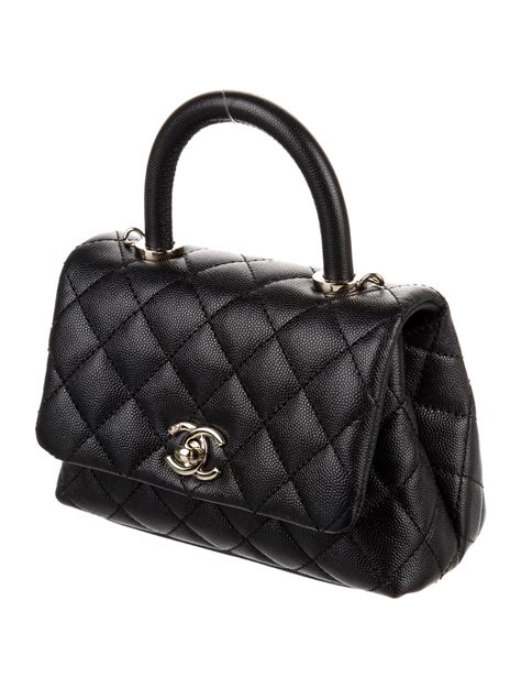 chanel coco top handle bag|chanel mini coco handle bag.